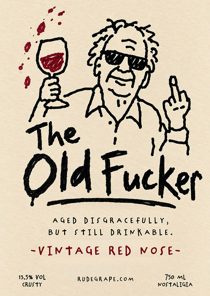 The Old Fucker - Vintage Red Nose
